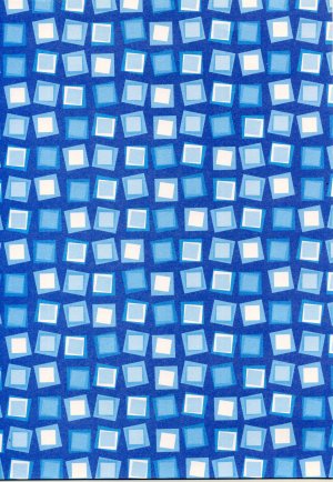 Backing Paper A4 - Blue Funky Squares (BCMI0009)